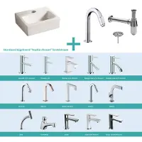 Wiesbaden Fonteinpack mini-leto 28x24.5x9 cm chroom