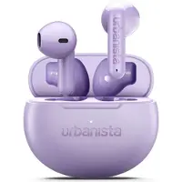 Urbanista Draadloze Bluetooth-oordopjes, in-ear, true wireless, met multipoint-verbinding, 25 uur speelduur. Draadloze oordopjes met touchbediening, model Austin 2, kleur paars
