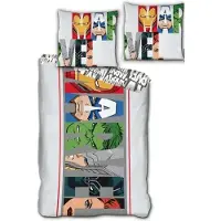 AVENGERS beddengoedset, 140x200 cm, microvezel: dekbedovertrek en kussensloop