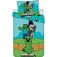 Jerry Fabrics Minecraft Dekbedovertrek MOBS - 140 x 200 cm - Katoen