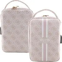 GUESS Organizer tas 4G met gestreepte print, model Guhbp4Rpsp - Roze
