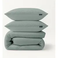 Zydante Dekbedovertrekset Mousseline 100% Katoen - Jade Green - met 1 Kussenslop