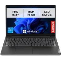 Lenovo Notebook V15 G4, 3400 MHz, 16 GB RAM, 512 GB SSD NVMe, Windows 11 Pro, zwart, modelnummer 83A100A6IX, merk Intel Core i5-13420H, 16GB