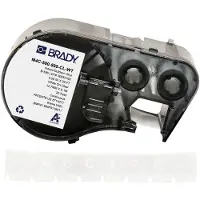 Brady M4C-500-595-CL-WT tape vinyl wit op transparant 12,7 mm x 6,1 m (origineel)