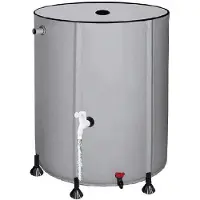 WAN Opvouwbare Regentons - Regenwater Systeem - Water Besparen - Robuuste Oxford Stof - 160 Liter - Wit