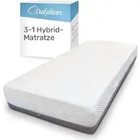 Merkloos Hybride matras 80x200x26 cm met veerkern, koudschuim-laag en traagschuim