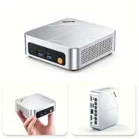 Ninkear Mini PC - 12GB LPDDR5 - 116*107*36mm - 4K Uitvoer - Kantoor En Thuisgebruik Zilver- Core 3 304 - 12GB LPDDR5 - 512GB PCIe SSD - 116*107*36mm - Kantoor En Thuisgebruik Zilver