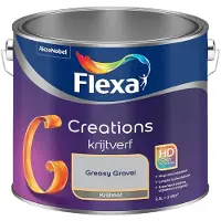 Flexa - Creations Muurverf Krijt - Greasy Gravel - 2,5 L - Kleur Van Het Jaar 2027