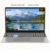 Muvano T152A-N95 Laptop 15,6 inch - Intel Celeron N95 - 16GB DDR4 RAM - 512GB SSD - IPS Full HD Scherm