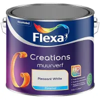 Flexa - Creations Muurverf Zijdemat - Pleasant White - 2,5 L - Kleur Van Het Jaar 2027