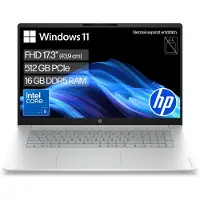 HP OmniBook 3 Laptop FHD SSD. OmniBook 3: ideaal voor dagelijks gebruik en multitasking. Intel Core i5, 16GB RAM, 512GB SSD, zilver