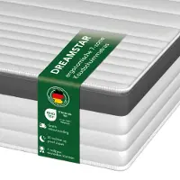 Merkloos Pocketvering matras - Pocketveringmatras - 100 x 200 cm - 21 cm hoog - Hypoallergeen