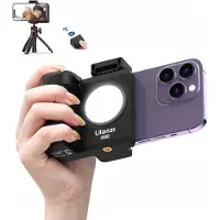 Ulanzi Merkloos Smartphone Houder met LED Ringlamp & Bluetooth Afstandsbediening