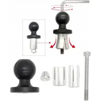 DKM Merkloos Framehouder Bevestiging voor 1-inch Buizen