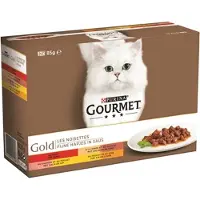 Gourmet Gold Fijne Hapjes - Kattenvoer - 12 x 85 g