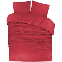 DoubleDry Dekbedovertrek flanel 100% zacht katoen tweepersoons 200x200/220 cm