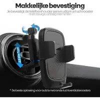 Phreeze MBH01 - Telefoonhouder Auto Ventilatie - GSM Houder Auto - Autohouder Telefoon - Geschikt voor Mercedes & Ronde Ventilatierooster