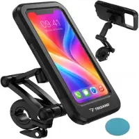 Trizand Waterdichte fietstelefoonhouder met 360° draaiing voor telefoons tot 6.9 inch