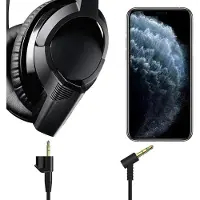 Markenlos Koptelefoon kabel - Geluidskwaliteit - Zwart - Duurzaam - Oordopjes - Compatibel met: AE2, AE2i, AE2w