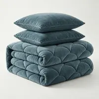 Sleeptime Lazy Dekbed Zonder Overtrek Teddy en Velvet - Groen 240 x