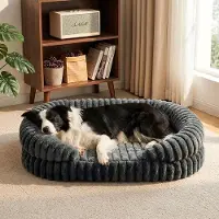 Liangpin Jiazuo SnelShoppen - Orthopedisch Hundebed voor Grote Honden 90x65cm, Memory Foam Hondekorf voor Middelgrote Honden, Afneembaar en Wasbaar, Waterdicht en Rut