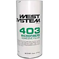 West System 403 Microvezeladditief, transparant, 150 g. Transparant, 150 g