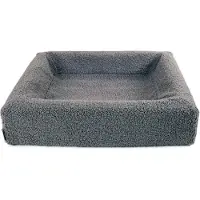 Bia bed premium hoes teddy grijs 85x70x15 cm