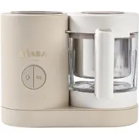 Beaba Babycook Néo – 6-in-1 Babyfoodprocessor – Stomen, Mixen, Ontdooien & Verwarmen – Glas & RVS – Eco-Design – 1250 ml – Argile