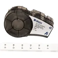 Brady M21-500-499-TB tape nylonweefsel zwart op wit 12,7 mm x 4,90 m (origineel)
