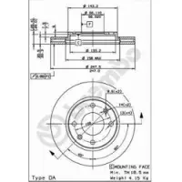 Brembo 09.5196.14 Remschijf