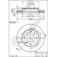 Brembo 09.5282.10 Remschijf
