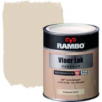 Rambo Vloer Lak Alkyd Dekkend 0,75 liter - Crèmewit (Ral 9001)