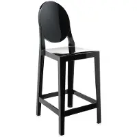 Kartell One More Barstoel Glossy Black | 65 cm