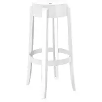 Kartell Charles Ghost Kruk - Set van 2 H 75 cm | Glossy White