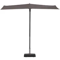 Madison Balkon parasol Sun Wave 300x150 cm taupe PAC3P015 online kopen