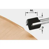 Festool 491666 HW D 19/16 S8 OFK 700 Kantenfrees - 8" - 19mm - 16/46mm