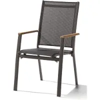 Sieger Cadiz stapelstoel aluminium/textilene