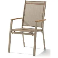 Sieger Cadiz stapelstoel aluminium/textilene