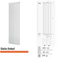 Boss & Wessing Handdoekradiator bws siela enkel 1800x462 mm