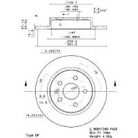 Brembo 08.B357.10 Remschijf