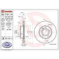 Brembo 09.7131.14 Remschijf