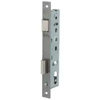 Nemef 9670 B Paniekdeurslot | DM45mm | PC92mm | gedeelde krukgat 8mm | voorplaat RVS 24x245mm rechthoekig | zamac vernikkelde dag- en nachtschoot | DR 4/1. - 9967507202