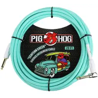 Pig Hog Vintage Series Seafoam Green 20ft R/A instrumentkabel 6m