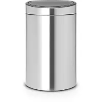 Brabantia Touch Bin Prullenbak - 10+23 liter - Afvalscheiding - Matt Steel Fingerprint Proof