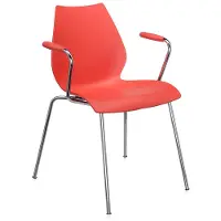 Kartell Maui Stoel - Set van 2 Armchair | Standard | Purple Red