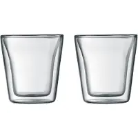 Bodum Canteen dubbelwandige glazen klein - 0,1 liter - set van 2