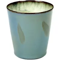 Serax Terres de Rêves beker conisch 250 ml ø 8,5 cm stoneware smokey blue