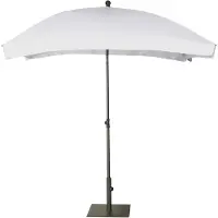 Platinum Stokparasol Aruba Volant White (200 x 130 cm)