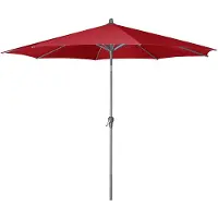 Platinum Riva parasol 300 cm rond rood met kniksysteem