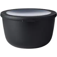 Mepal Cirqula kom met deksel ø 19,5 cm 2 liter kunststof nordic black